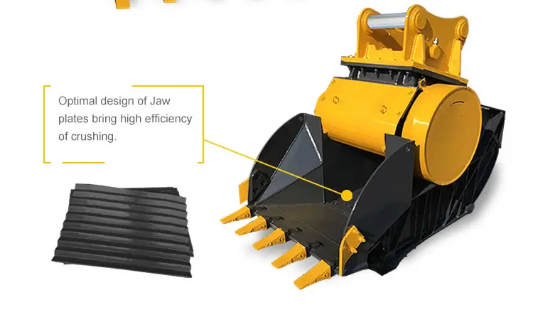 Terra Grip Crusher Bucket for Excavator 10-50 ton